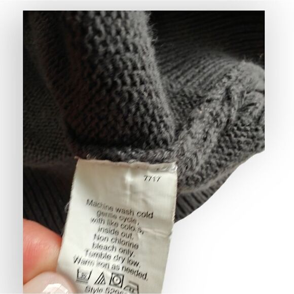 VTG J.Crew Gray 100% Cotton men's sweater size M - Picture 4 of 5